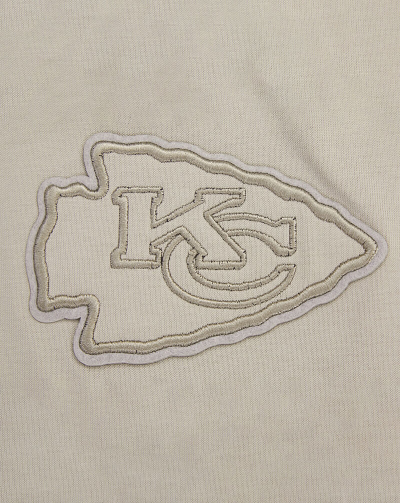 PRO STANDARD Kansas City Chiefs Neutral Drop Shoulder Tee FKC144785-TAU Beige 4