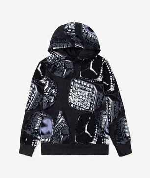 Big Kids' MJ MVP Fleece AOP Pull Over Hoodie