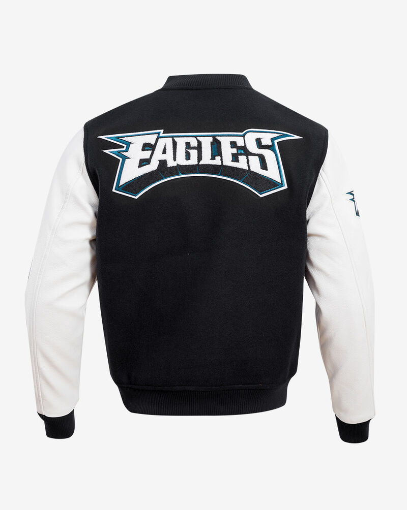 Pro Standard Philadelphia Eagles Logo Varsity Jacket FPE641292 Black 2
