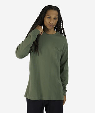 Long-Sleeve Waffle Thermal Crew