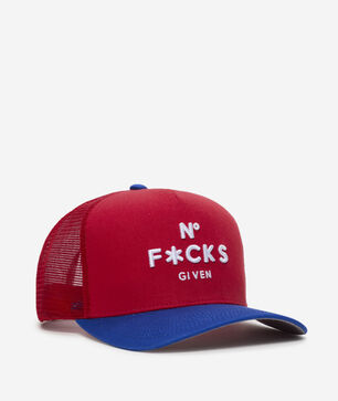 No F Given Varsity 2 Tone Twill Meshback Trucker