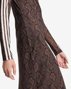 adidas Snake Print Maxi Dress KX1892 Brown 3