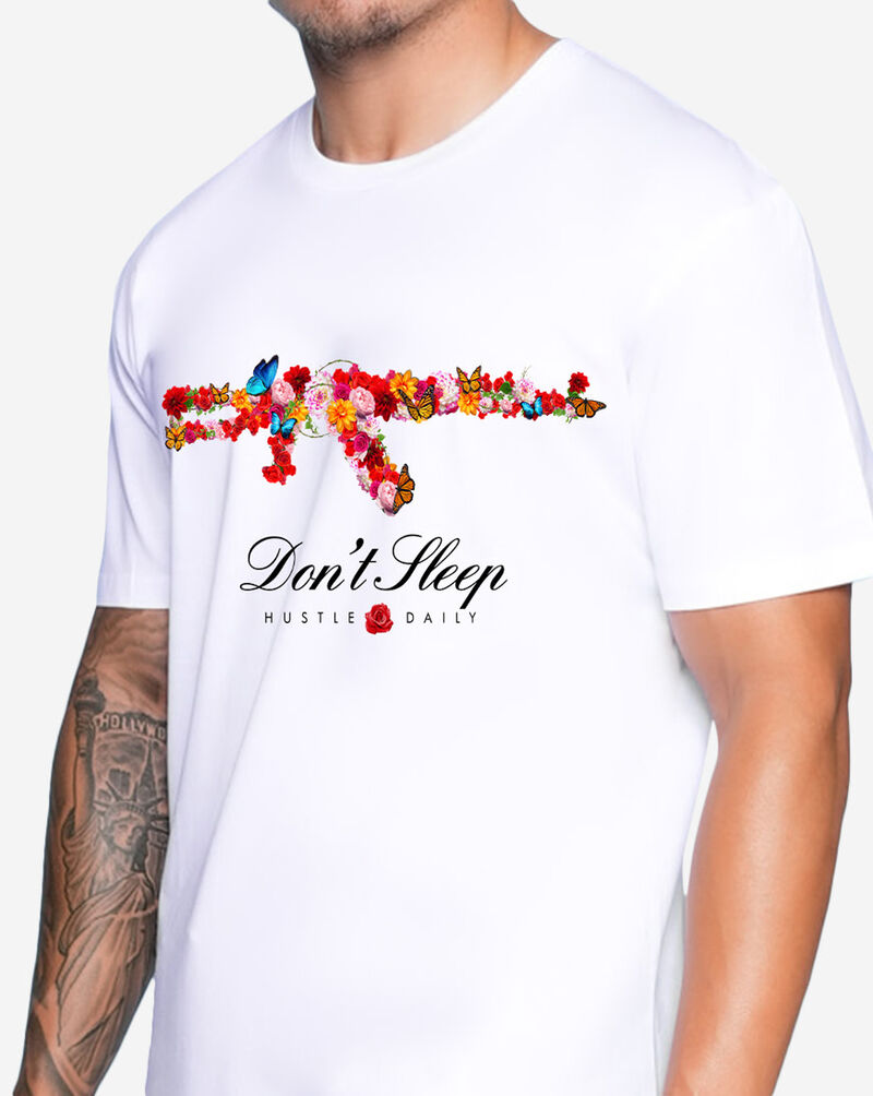 Hasta Muerte AK Rose Vines Tee HM-AKROSEVINE-TEE-WHT White 3