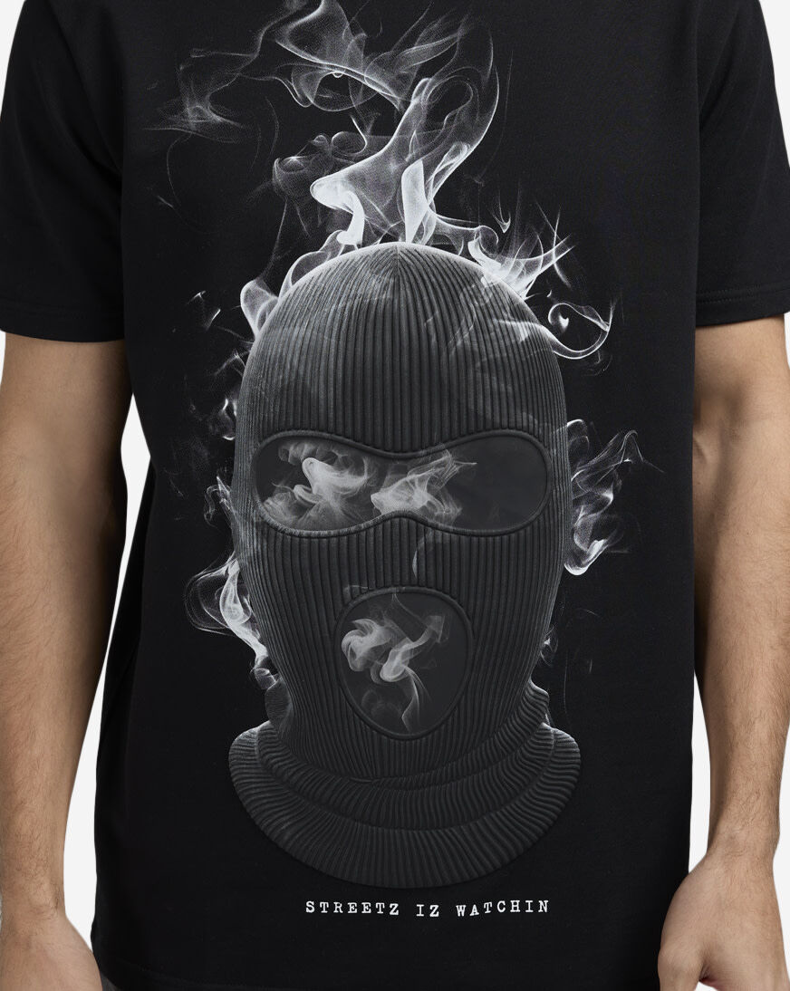 Shop STREETZ IS WATCHIN Smoke Tee SIW5201SN-BLK black