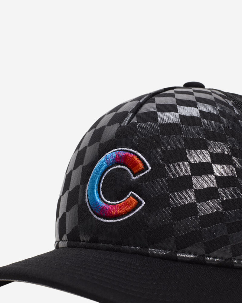 New Era 9Forty A-Frame Chicago Cubs Raceway Snapback Hat 60641192 Black 2