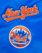 Big Boys' New York Mets Retro Classic Rib Satin Jacket