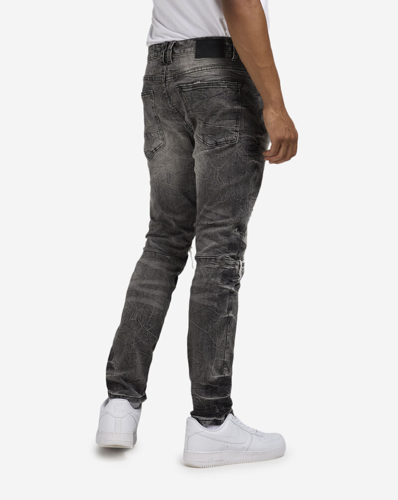 Decibel Slim Rip and Repair Jeans JP24108SN-GRY Grey 2