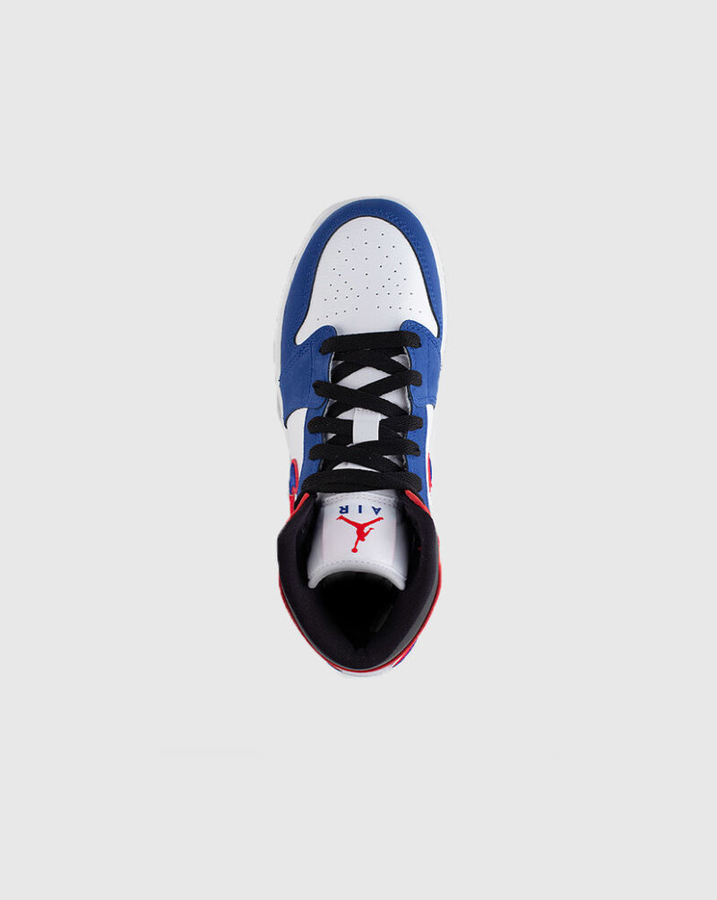 Jordan‎ 1 Mid Rush Blue University Red - Size 6.5Y JORDAN Grade-School Air 1 Mid DQ8423 102 - Shiekh main image 4