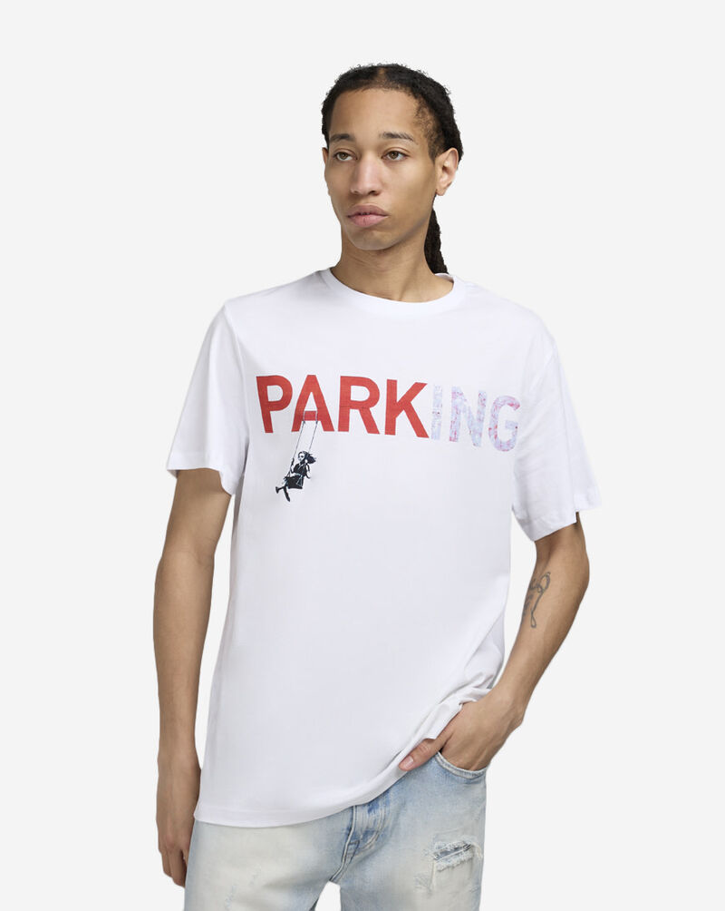 Mister Tee Banksy Parking Tee MCUS165-US-00220 White 1