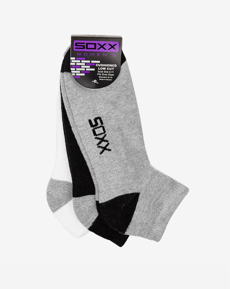 Soxx Women's Cushioned Low Cut Ankle Socks PL-SX10209GBHT Multi 1
