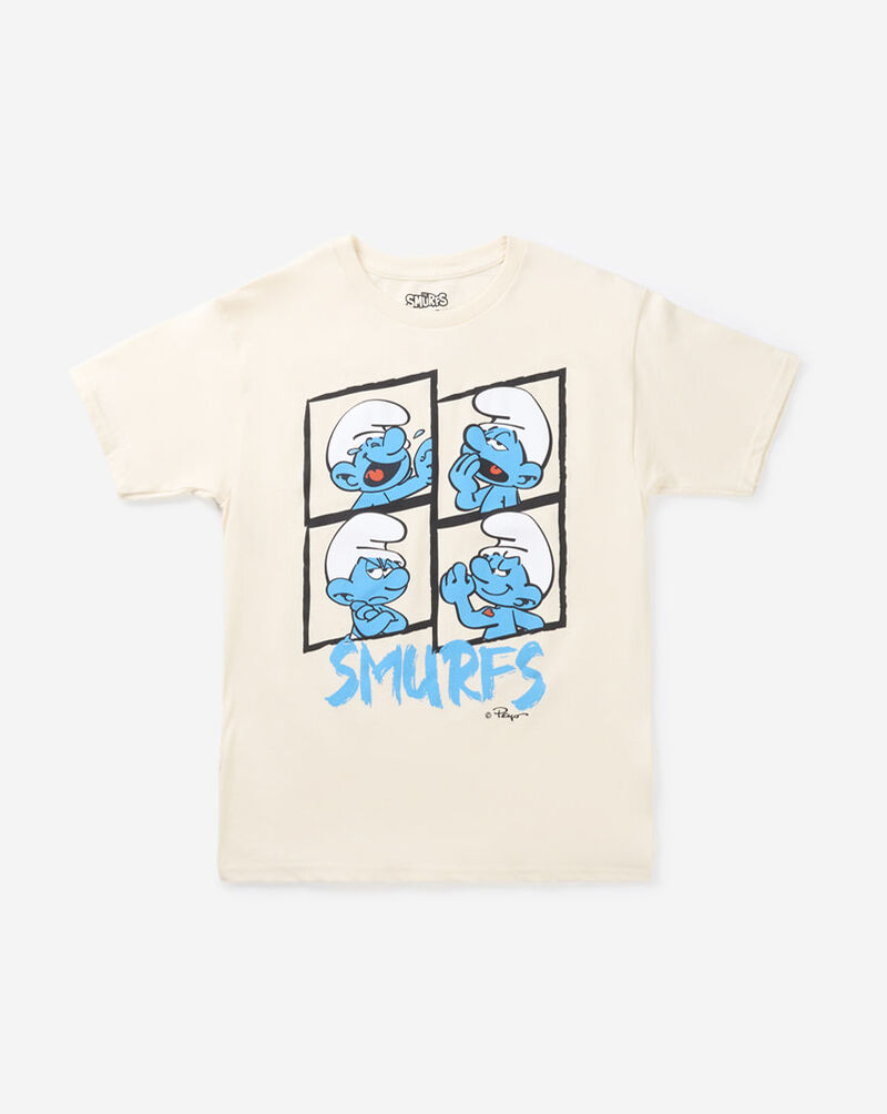 Graphic Tees Kids' Smurfs Faces Tee SMF1710YB cream 1