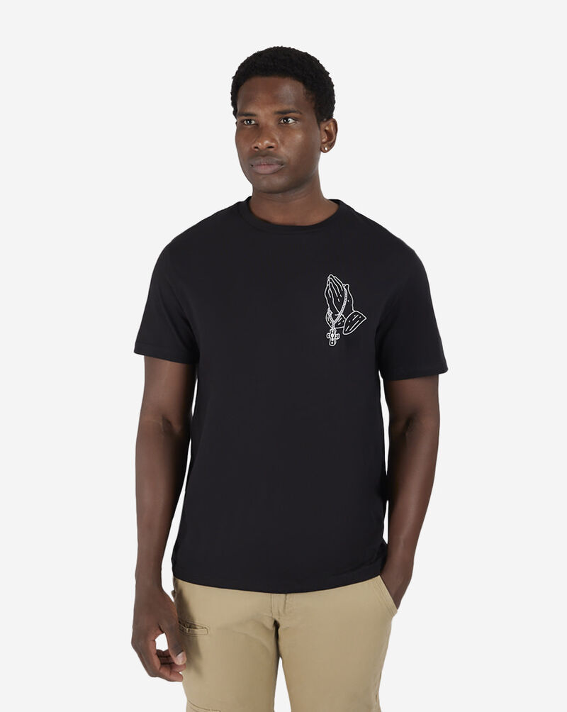 Praying Rosary Left Chest Tee