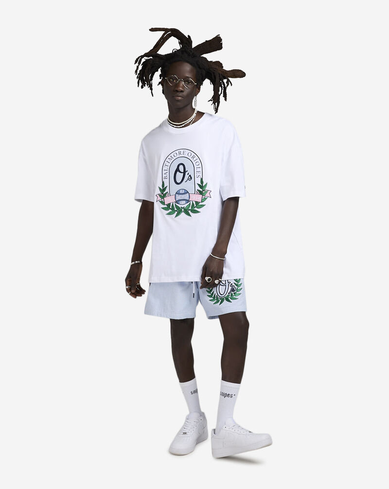 PRO STANDARD Baltimore Orioles Seersucker Shorts LBO3315434-SSB Blue 4