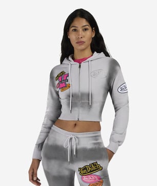 Full Zip Fleece Corset Hoodie