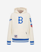 Big Boys' Brooklyn Dodgers Retro Classic Rib Fleece Pullover Hoodie