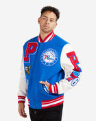 Pro Standard Philadelphia 76ers Logo Varsity Jacket BP7654216-RYR Blue 2