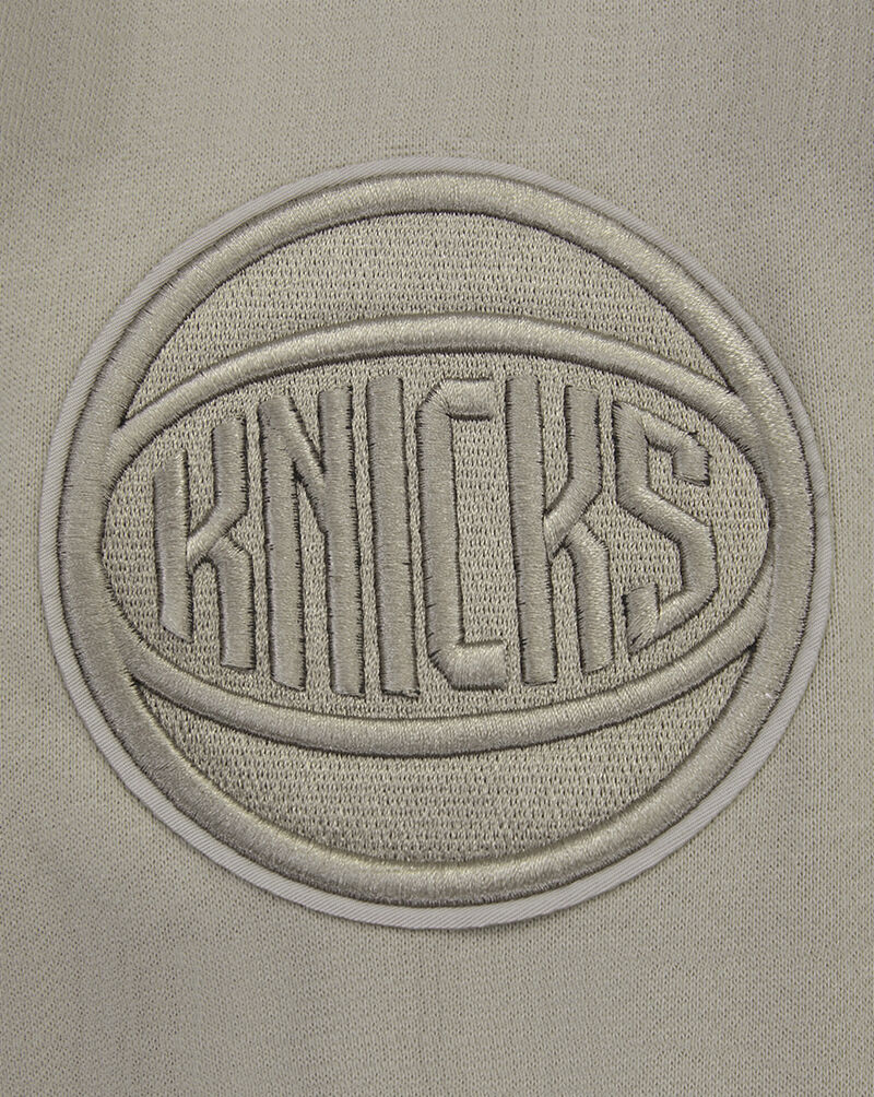 PRO STANDARD New York Knicks Neutral Drop Shoulder Fleece Crewneck BNK558145-TAU Beige 4