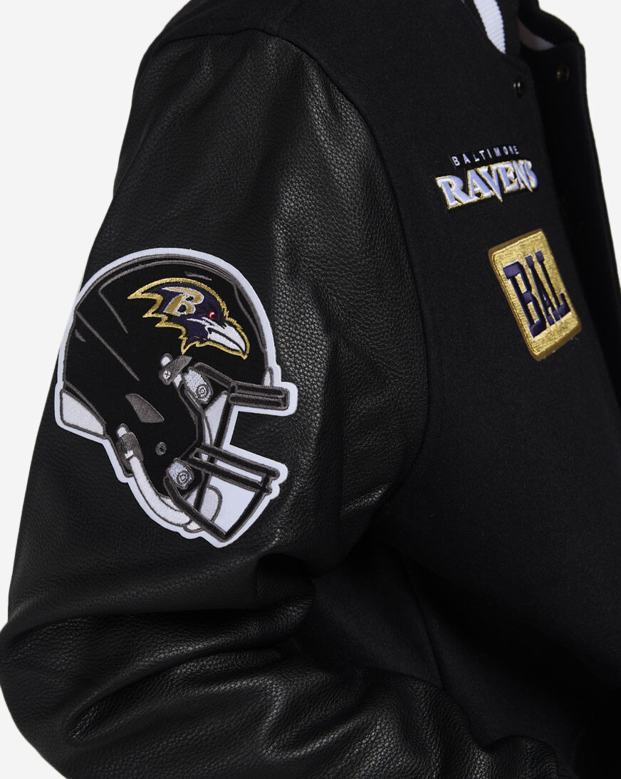 Shop PRO STANDARD Baltimore Ravens Pro Area Code Varsity Jacket