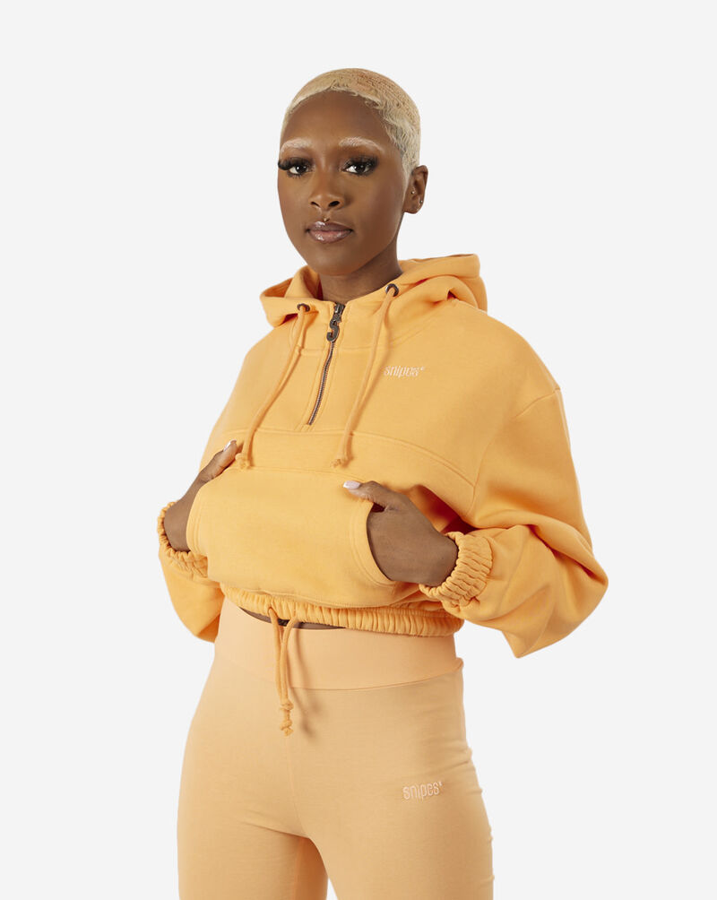 Shop SNIPES Quarter Zip Hoodie SNQ123006W-PYA orange | SNIPES USA