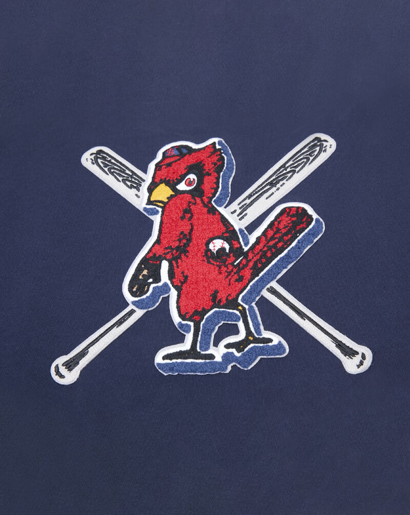 PRO STANDARD St. Louis Cardinals Mashup Rib Crewneck  LSCC35232-MRM Blue 4