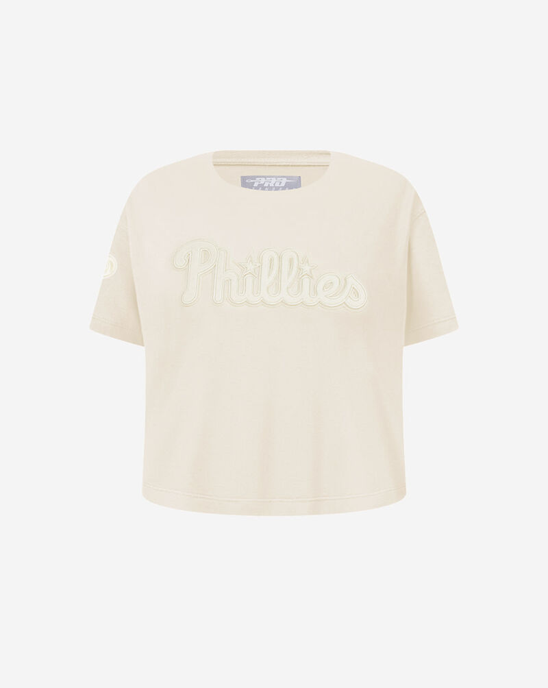 PRO STANDARD Big Girls' Philadelphia Phillies Neutral Boxy Tee LPHBA314979-EGG cream 1