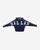 PRO STANDARD Dallas Cowboys Wingspan Fleece Cropped Pull Over Hoodie FDCC410629-MDN Blue 3