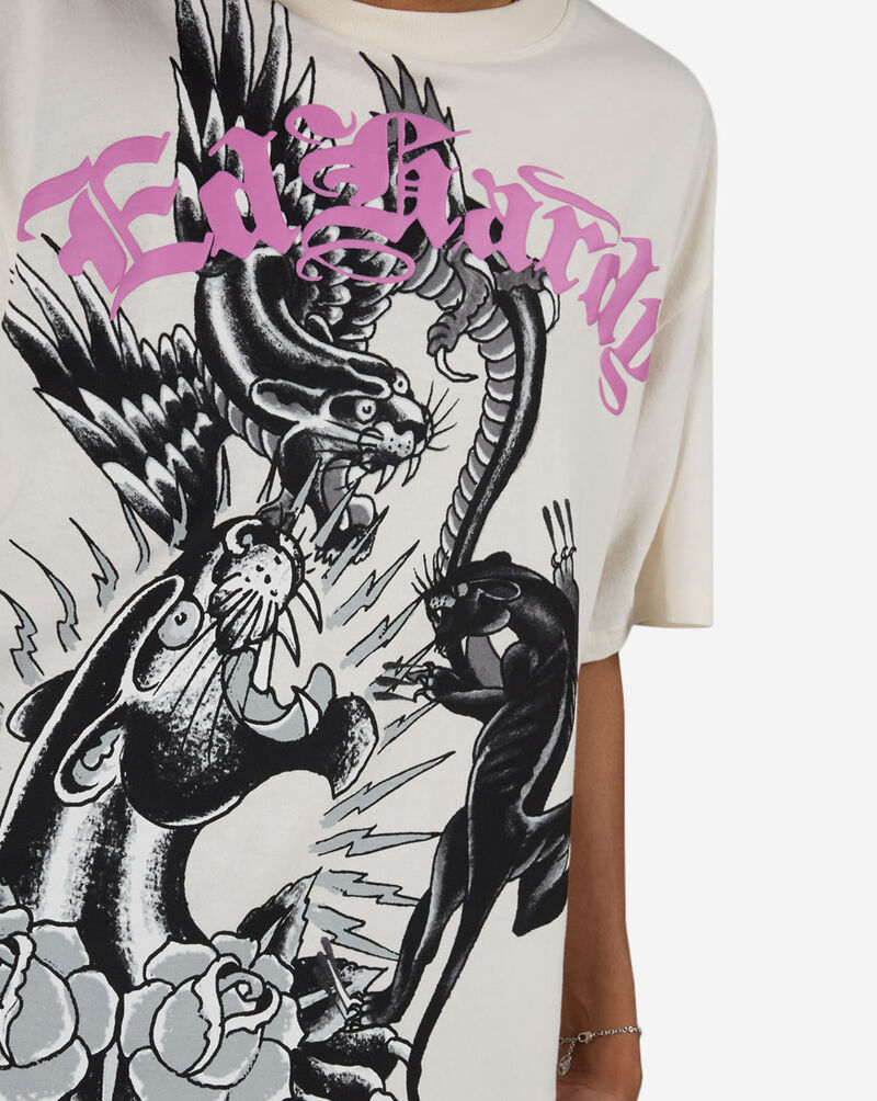 Ed Hardy Panthers Boxy Tee EHM1101105-IVY cream 3