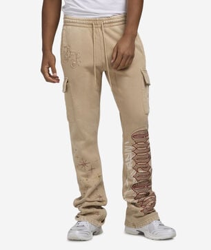 Rhinestone Dystopia Cargo Fleece Pant
