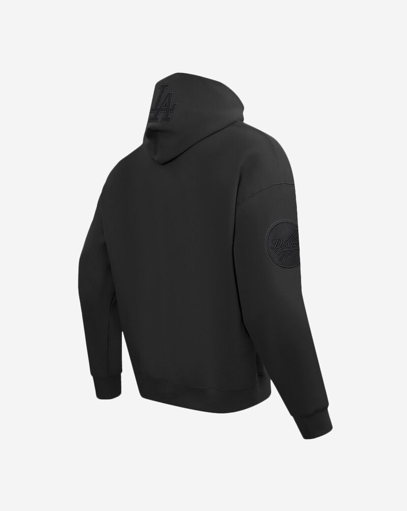 PRO STANDARD Los Angeles Dodgers Neutral Drop Shoulder Fleece Pullover Hoodie LLD537022-BLK Black 3