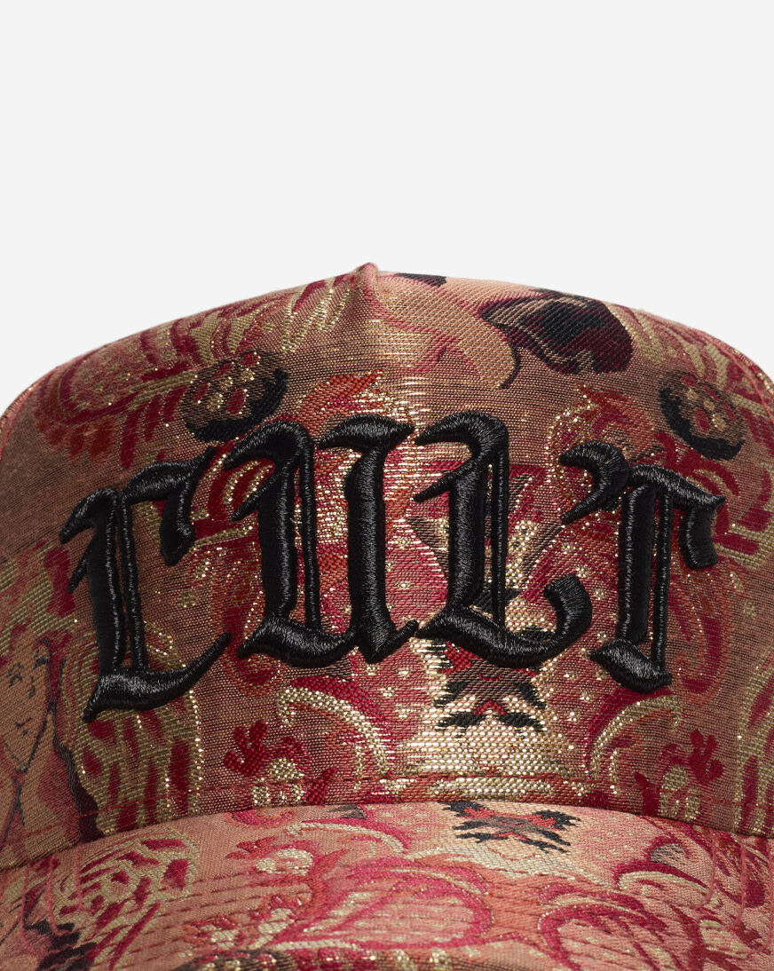 Shop Cult of Individuality Tapestry Print 5 Panel Trucker Hat