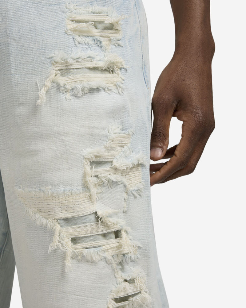 Decibel Skater Fit Denim Shorts JS25423SNZ-BLU Blue 3