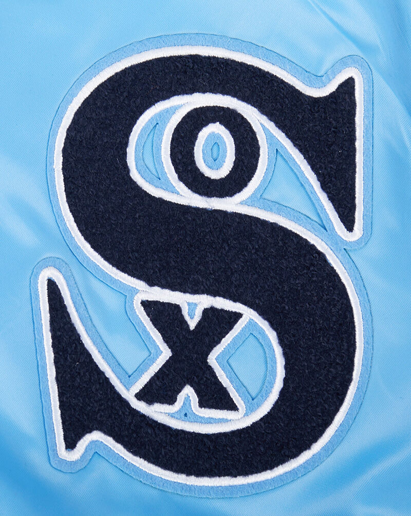 PRO STANDARD Big Boys' Chicago White Sox Retro Classic Rib Satin Jacket LCWB6315101-UNI Blue 4