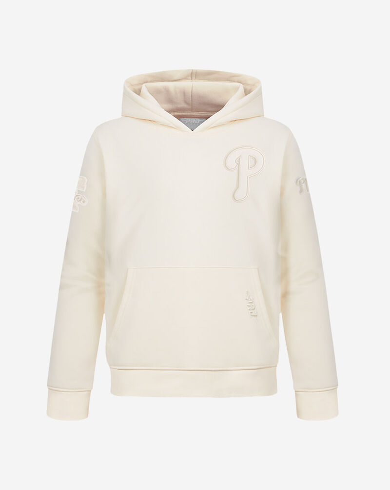 PRO STANDARD Big Boys' Philadelphia Phillies Neutral Fleece Pull Over Hoodie LPHB5315028-EGG cream 1