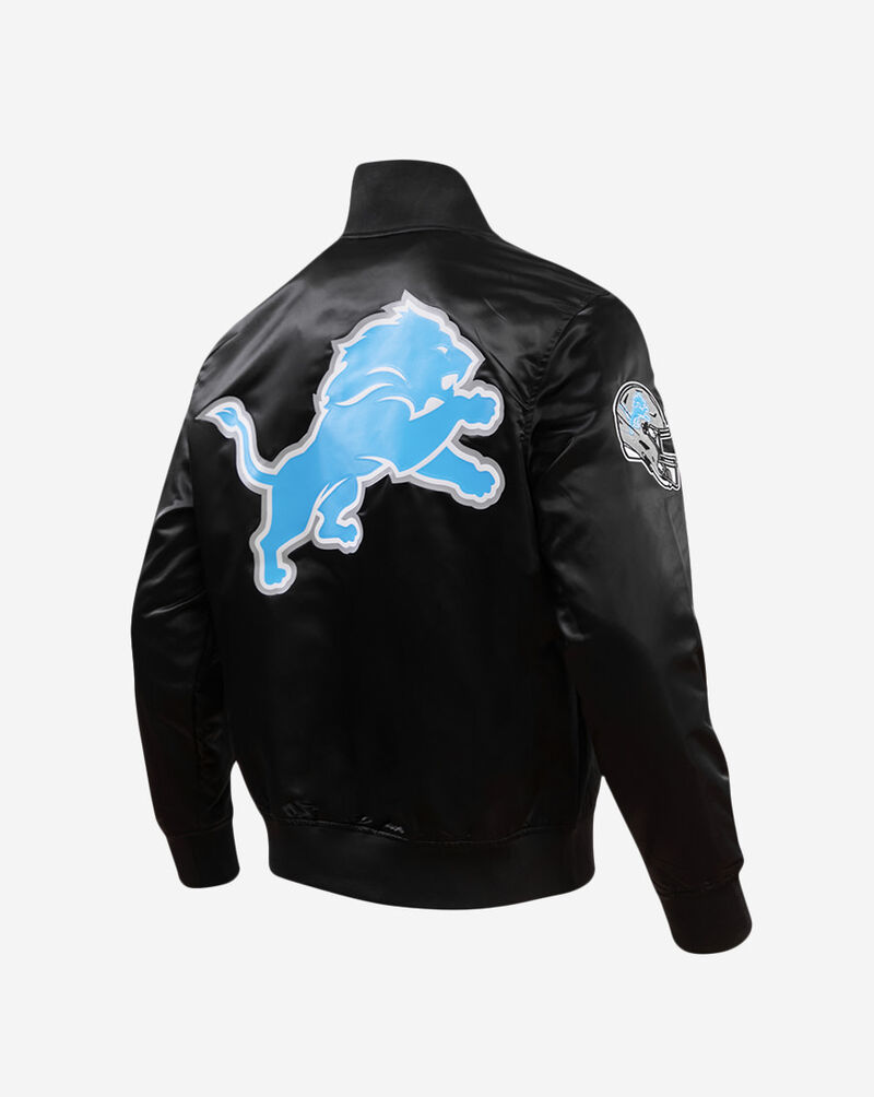 PRO STANDARD Detroit Lions Big Logo Satin Jacket FDL6410277-BLK Black 3