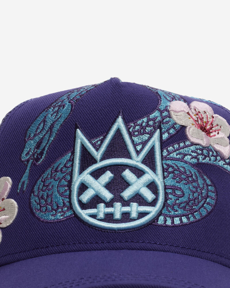 Cult of Individuality Snakes Mesh Back Trucker Hat 626AS-CHS04A Purple 2
