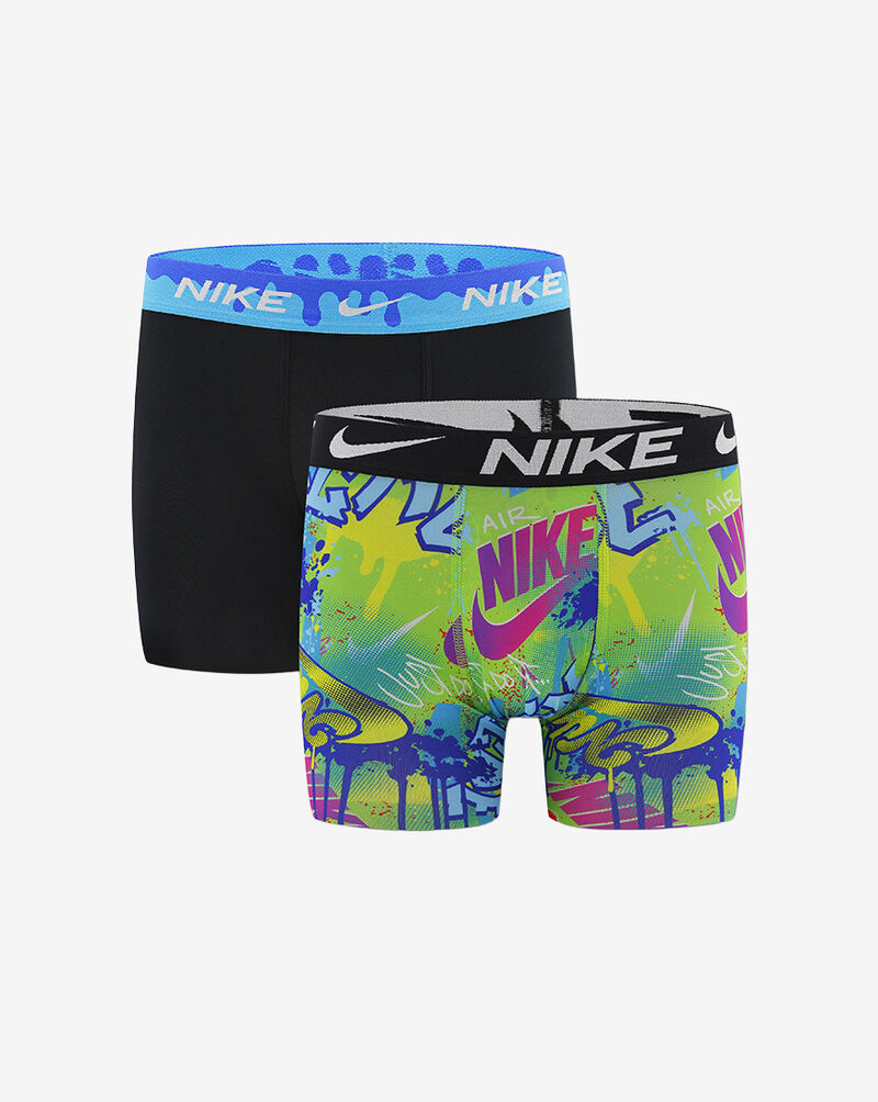 Nike Big Kids' 2PK Printed Boxer Briefs 9N1334-EAU Multi 1