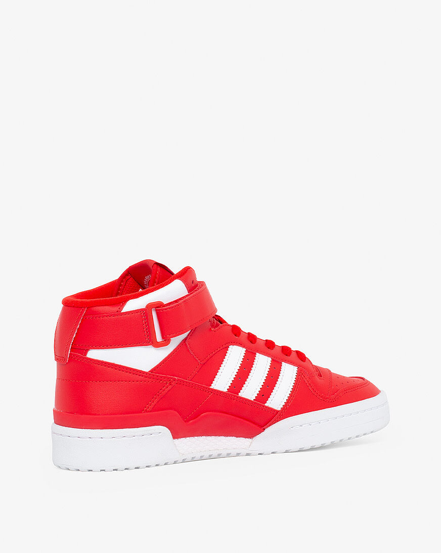 Red mid top adidas