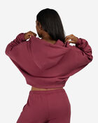 Nike Studio Fleece Medium Weight Oversized Full-Zip Cropped Hoodie IM8499-654 Pink 2
