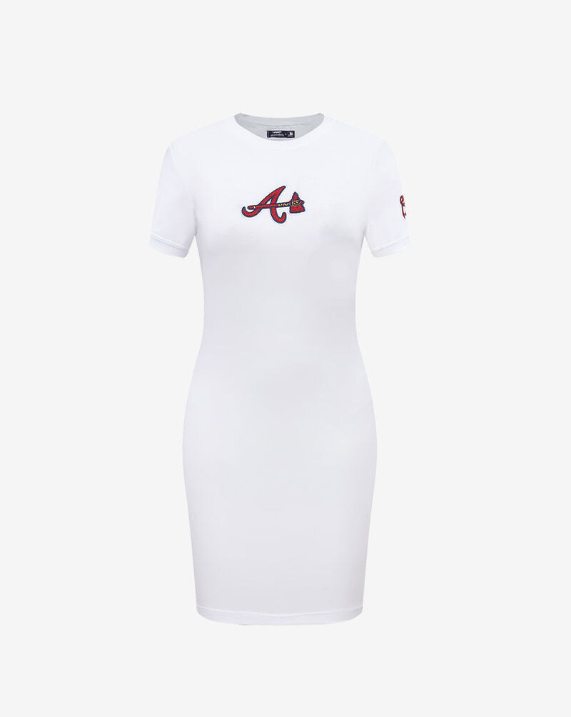 PRO STANDARD Atlanta Braves Classic Body Con Dress LABB37209-WHT White 1