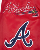 Atlanta Braves Old English Rib Satin Jacket