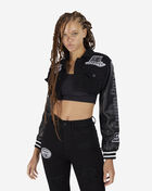 Cropped Racing Denim Jacket