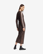 adidas Snake Print Maxi Dress KX1892 Brown 2
