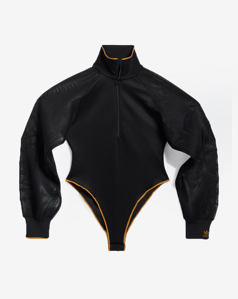 adidas IVY PARK Mesh Sleeve Bodysuit GM8714 Black 1