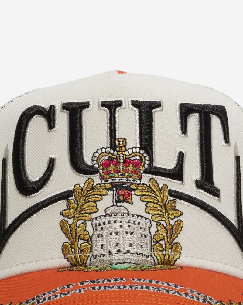 Cult of Individuality Don't Fear Mesh Back Trucker Hat 626BS-CHS08A White 2