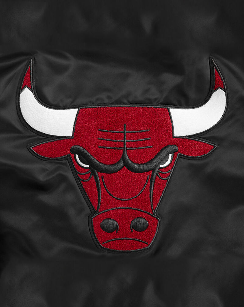 PRO STANDARD Chicago Bulls Retro Classic Rib Satin Jacket BCBU56212-BKR Black 2