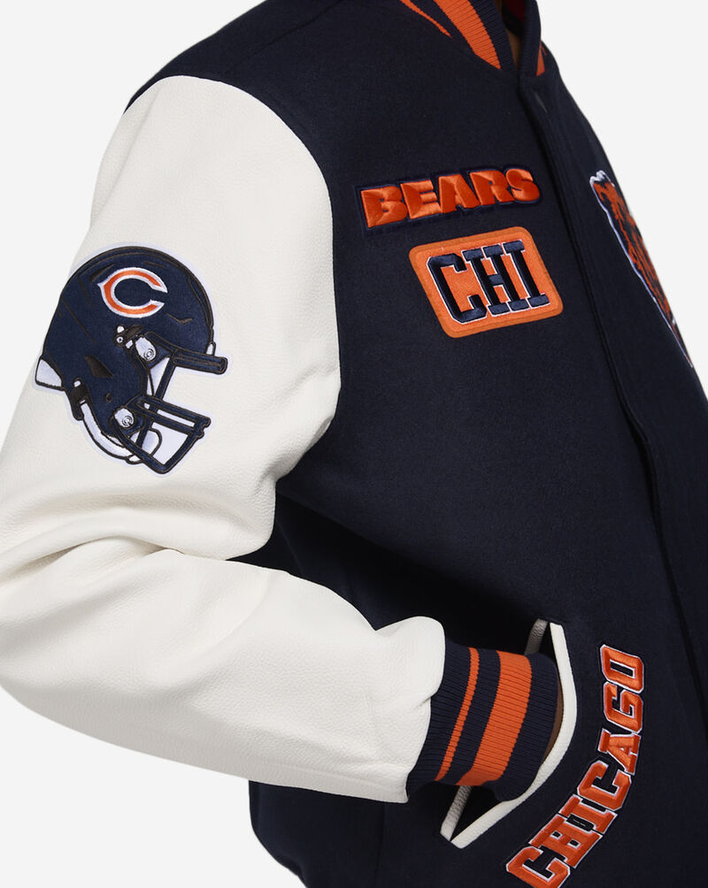 PRO STANDARD Chicago Bears Pro Area Code Varsity Jacket FCH6410368-MOM Blue 3