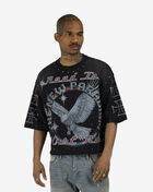 First Row Road to the New Paradigm Eagle and Cross Mini Terry Cropped Tee FRM1043S-BLK Black 1