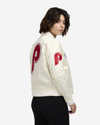 PRO STANDARD Philadelphia Phillies Pinstripe Retro Satin Jacket LPHU314465-ELY White 2