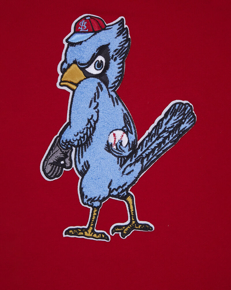 PRO STANDARD St. Louis Cardinals Retro Classic Fleece Cropped Pull Over Hoodie  LSCC35749-RED Red 4