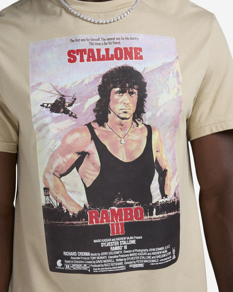 Graphic Tees Rambo With Helicopter Tee MCUS025-US Beige 3